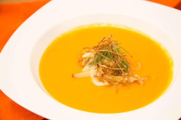 Butternut Squash Soup with Leeks and Fennel2